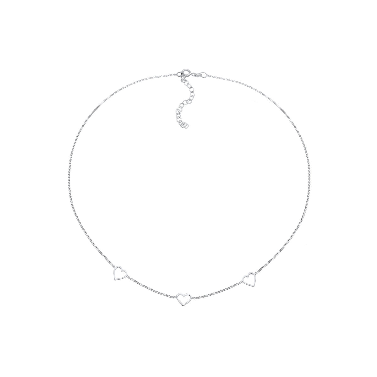Silber - Elli | Choker Herz | 925 Sterling Silber