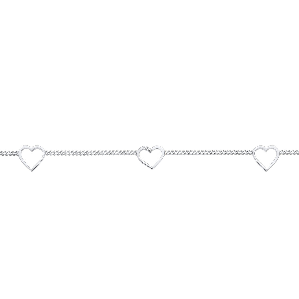 Silber - Elli | Choker Herz | 925 Sterling Silber