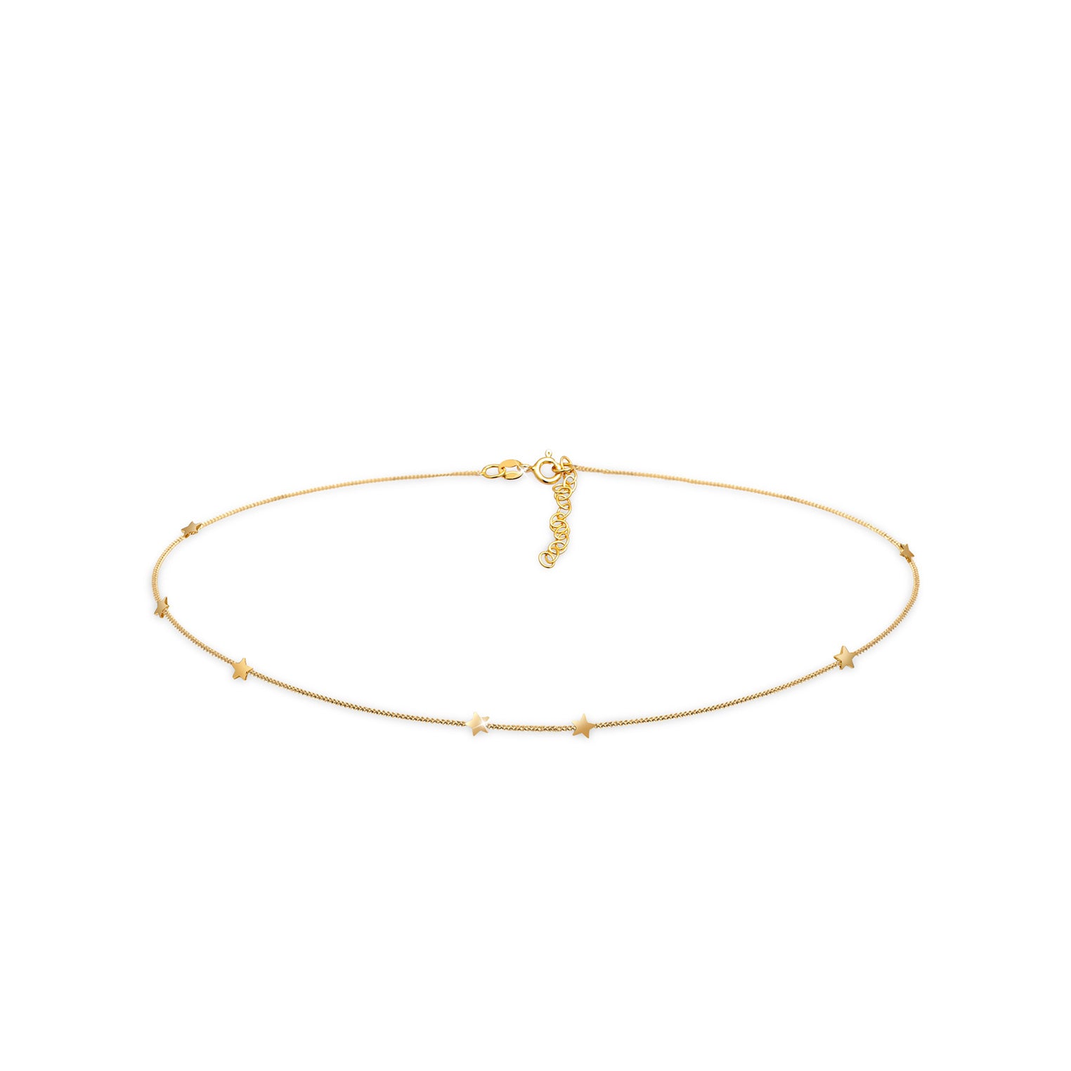 Gold - Elli | Halskette Sterne | 925 Sterling Silber vergoldet