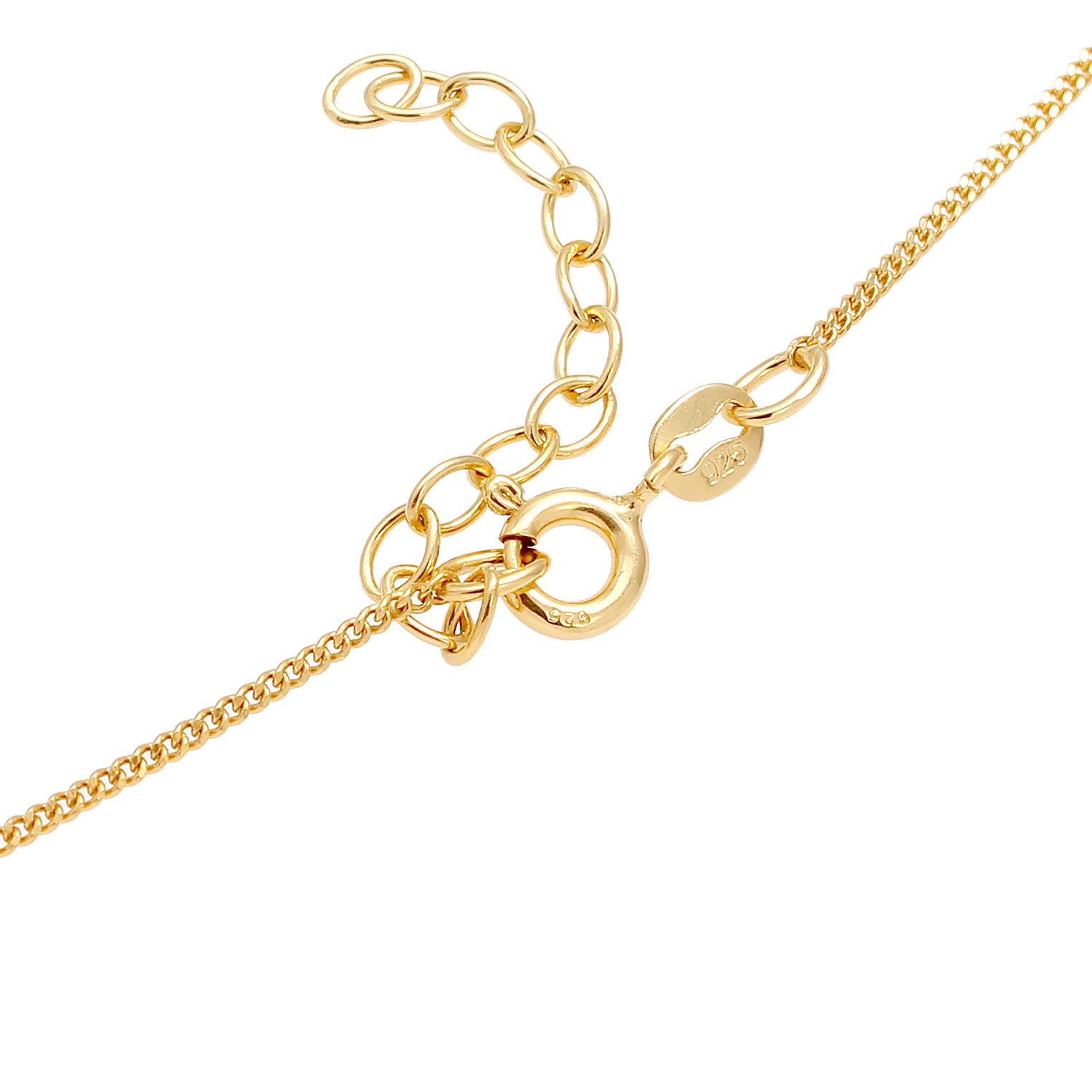 Gold - Elli | Halskette Sterne | 925 Sterling Silber vergoldet