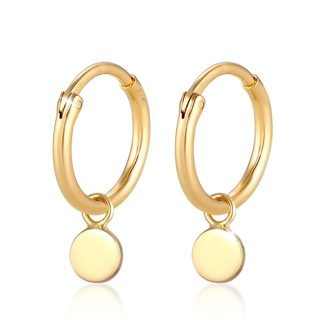 Gold - Elli | Ohrhänger | 925 Sterling Silber vergoldet