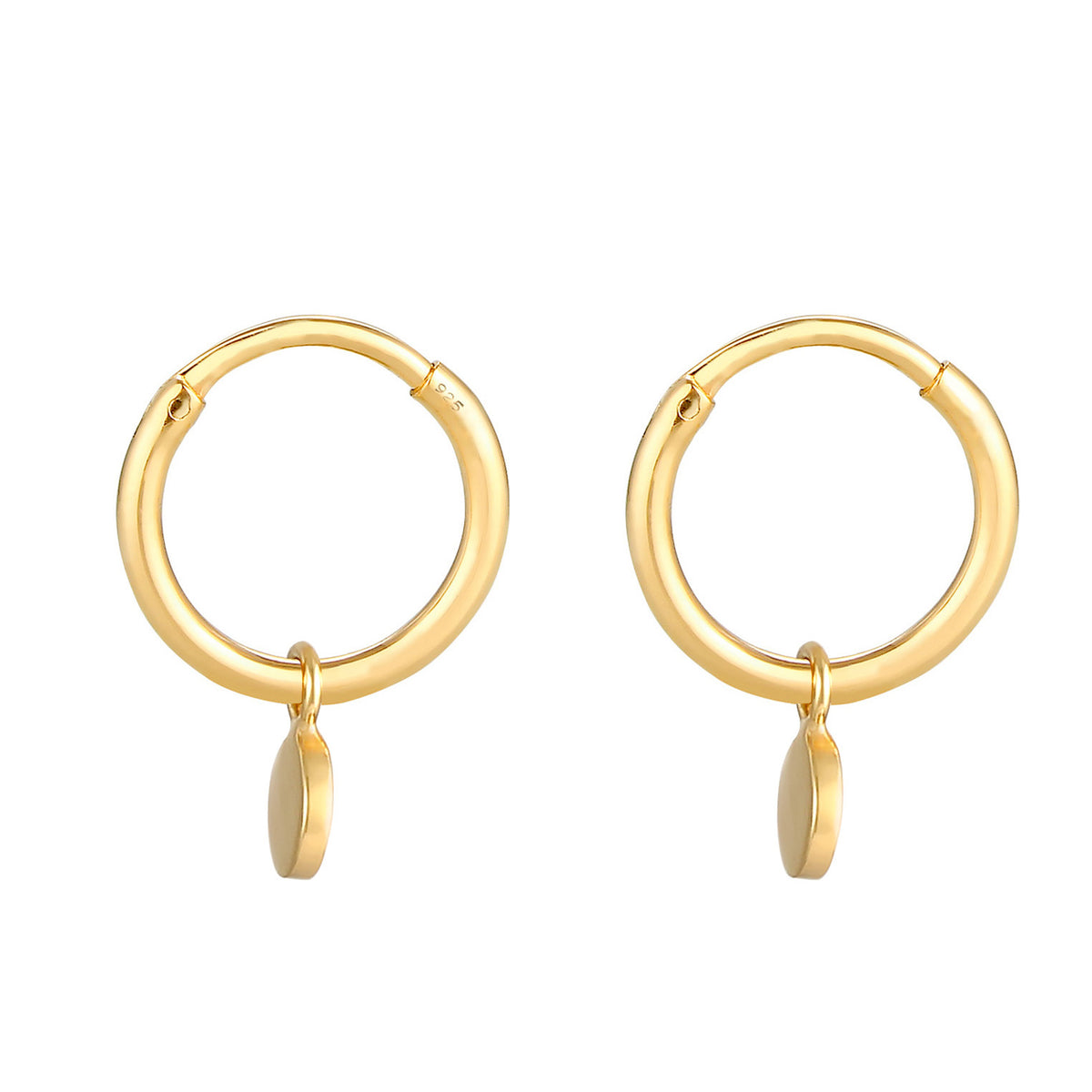 Gold - Elli | Ohrhänger | 925 Sterling Silber vergoldet