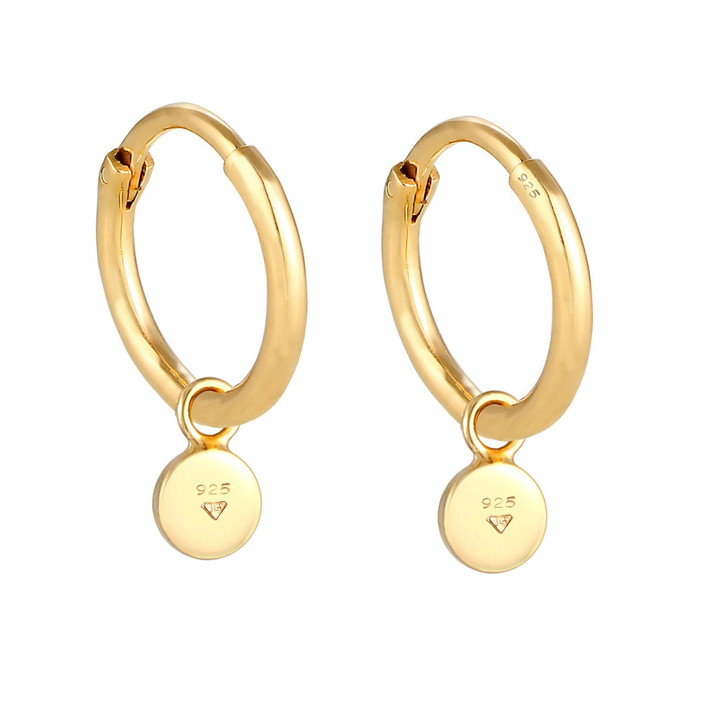 Gold - Elli | Ohrhänger | 925 Sterling Silber vergoldet