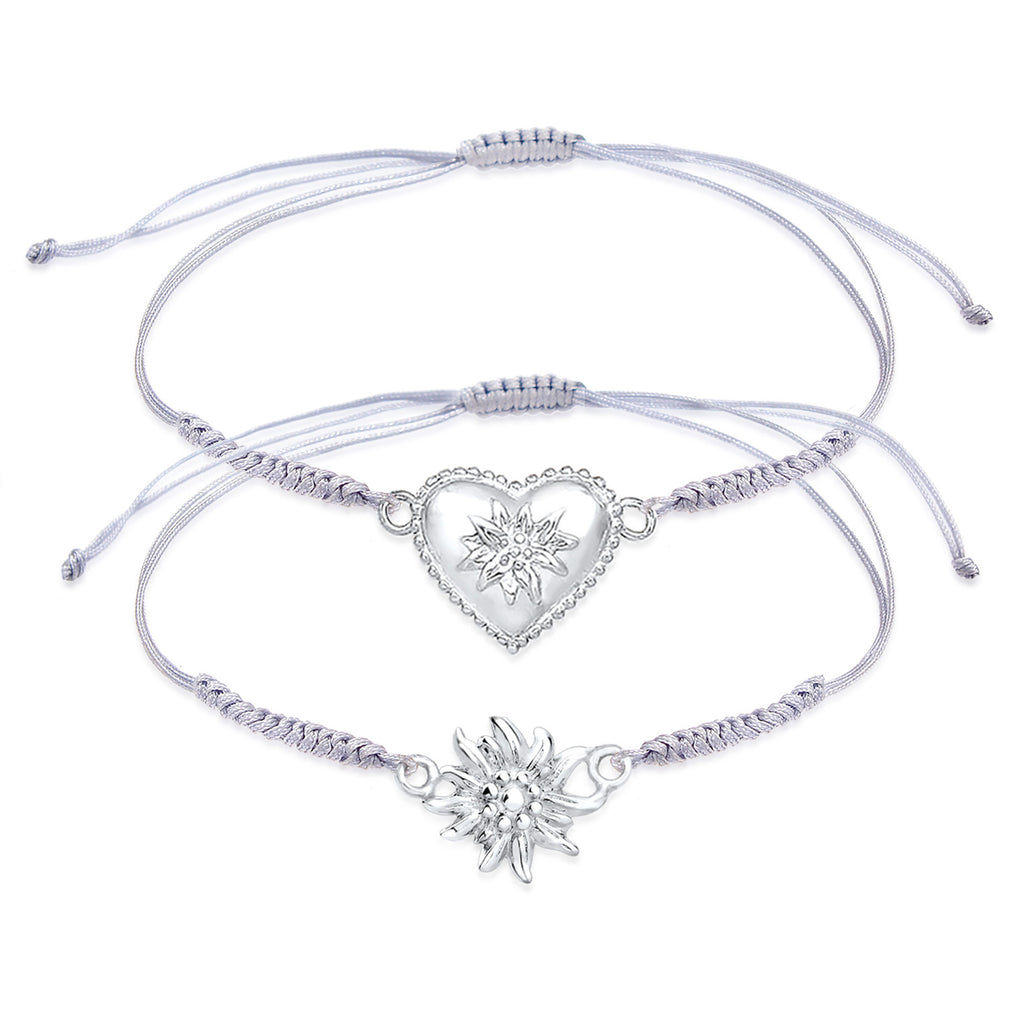 Silber - Elli | Armband Edelweiss | 925er Sterling Silber