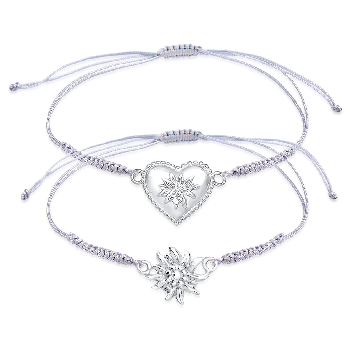 Silber - Elli | Armband Edelweiss | 925er Sterling Silber