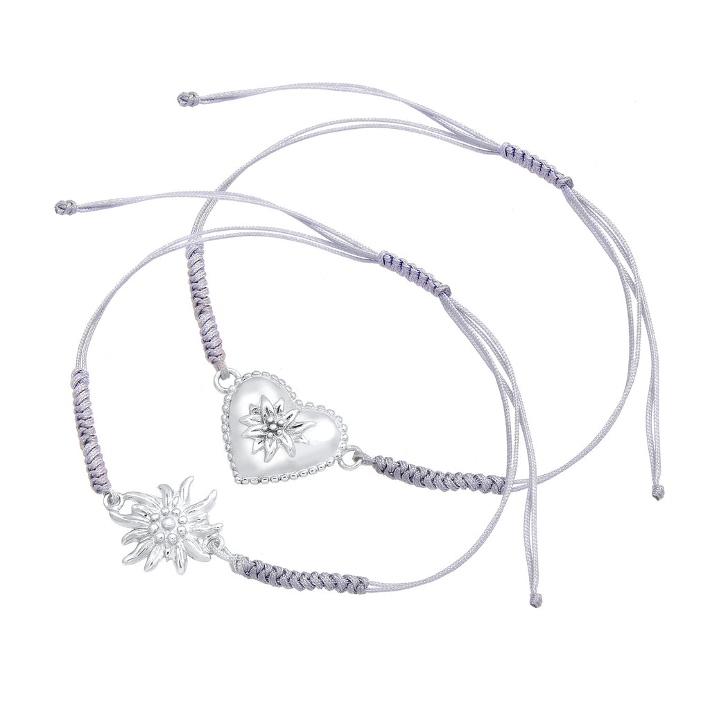 Silber - Elli | Armband Edelweiss | 925er Sterling Silber