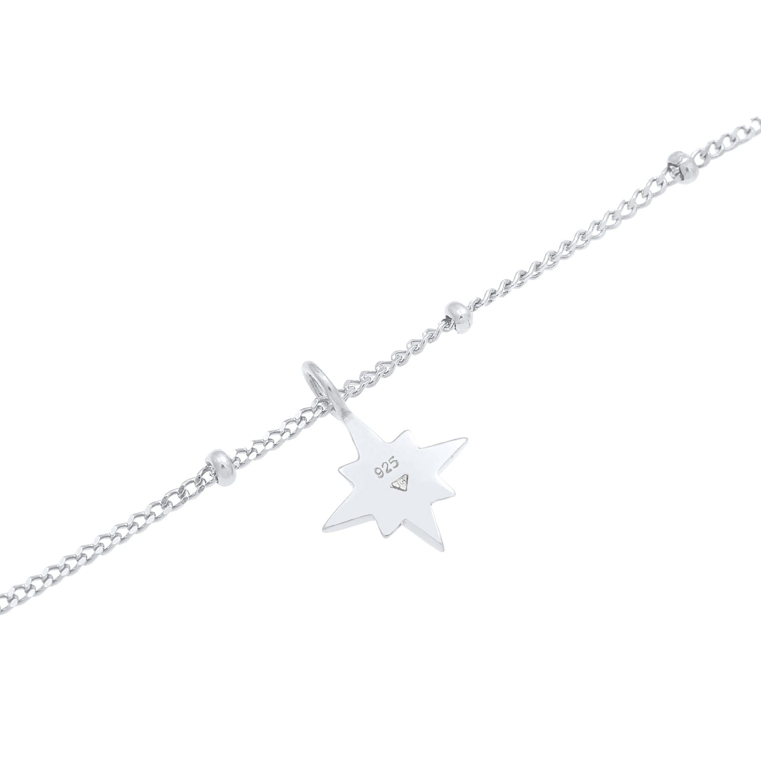Silber - Elli | Kugel-Choker Astro | Mit Kristallen von Swarovski® (Weiß) | 925er Sterling Silber