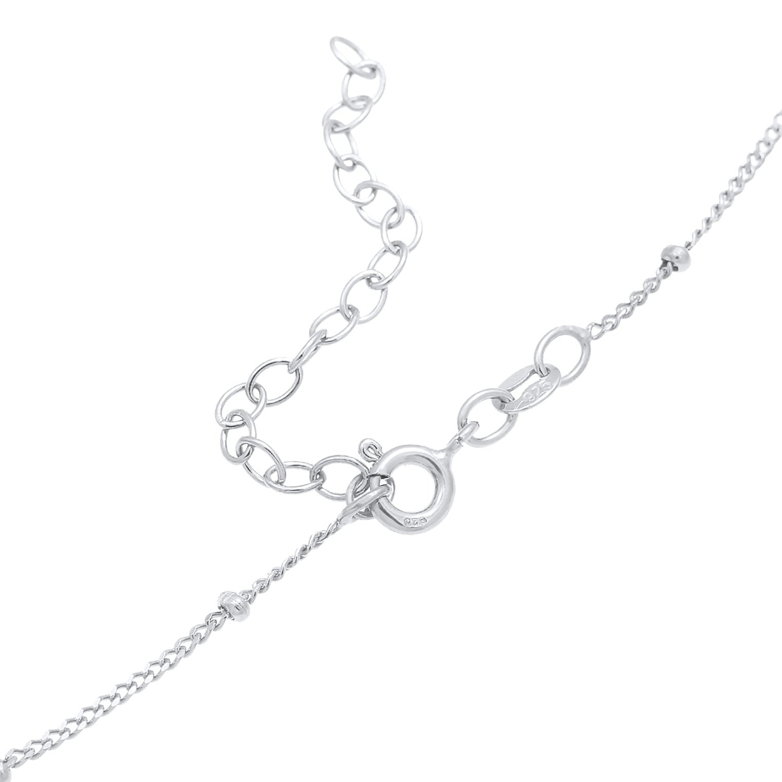 Silber - Elli | Kugel-Choker Astro | Mit Kristallen von Swarovski® (Weiß) | 925er Sterling Silber