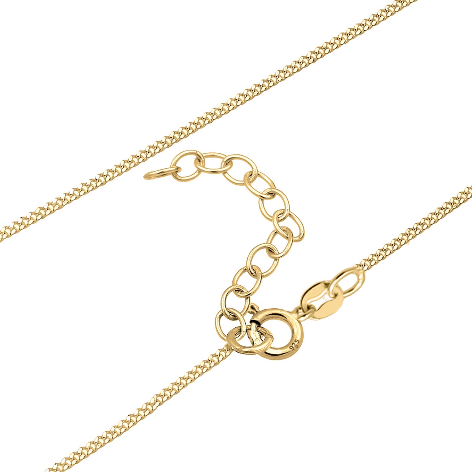 Gold - Elli | Choker Kreuz | 925 Sterling Silber vergoldet