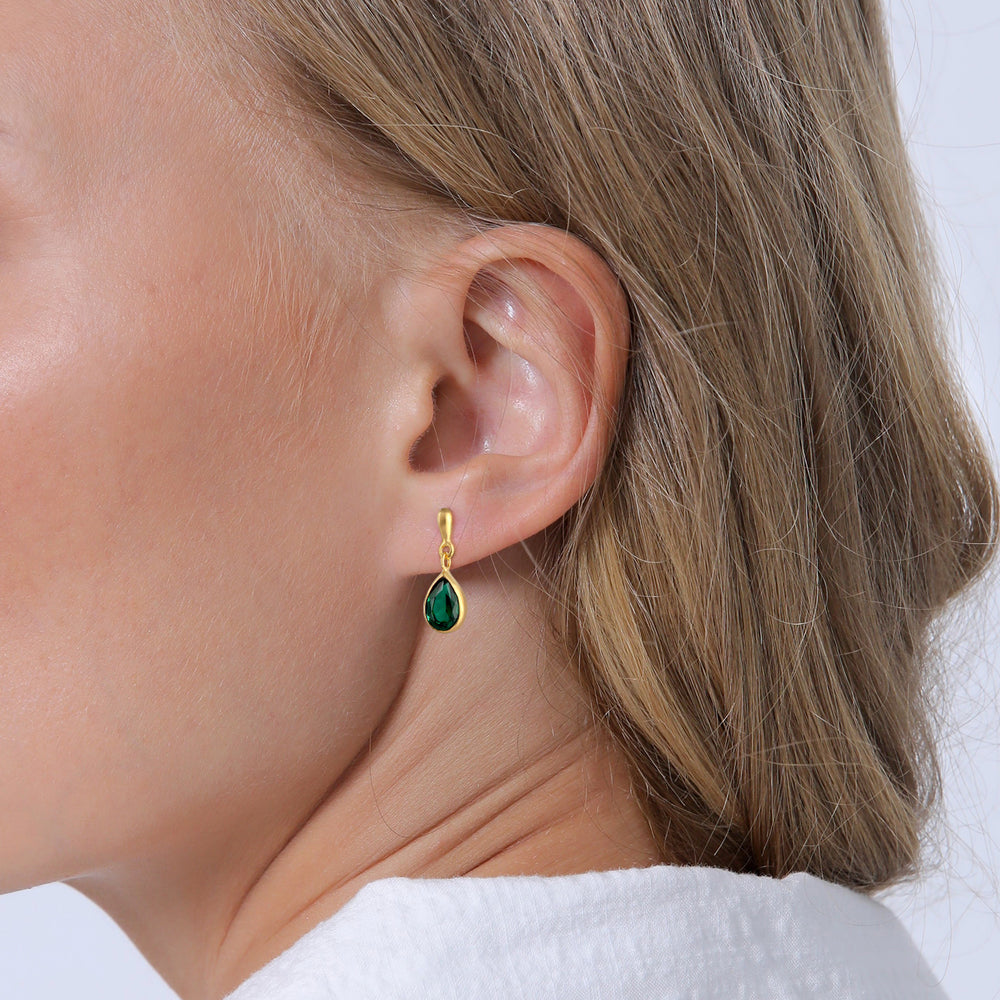 Ohrhänger | Quarz ( Grün )