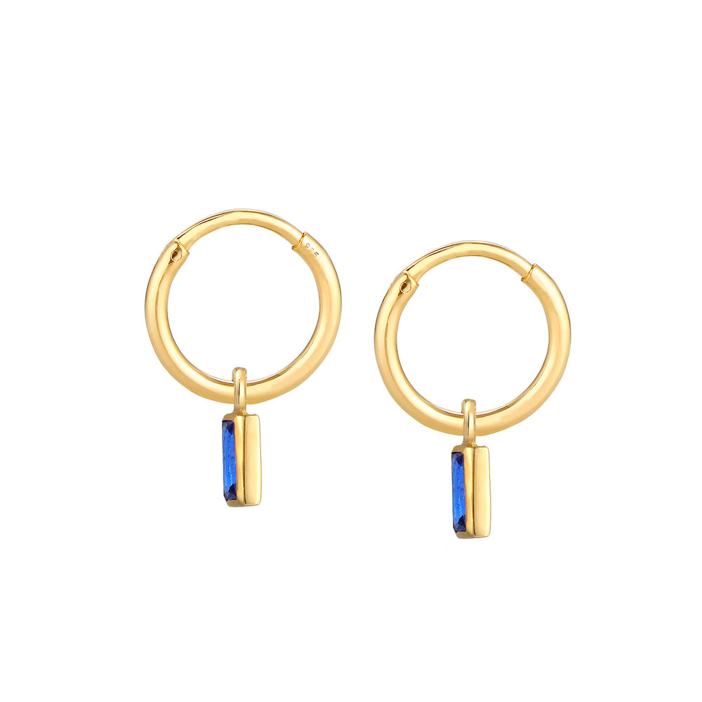 earrings | Sapphire blue )