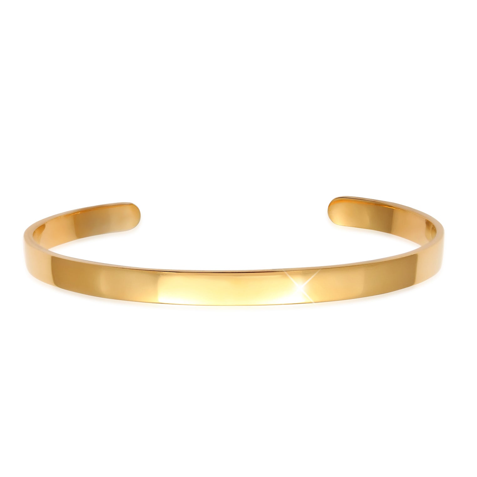 Gold - Elli PREMIUM | Armreif Basic | 925 Sterling Silber vergoldet