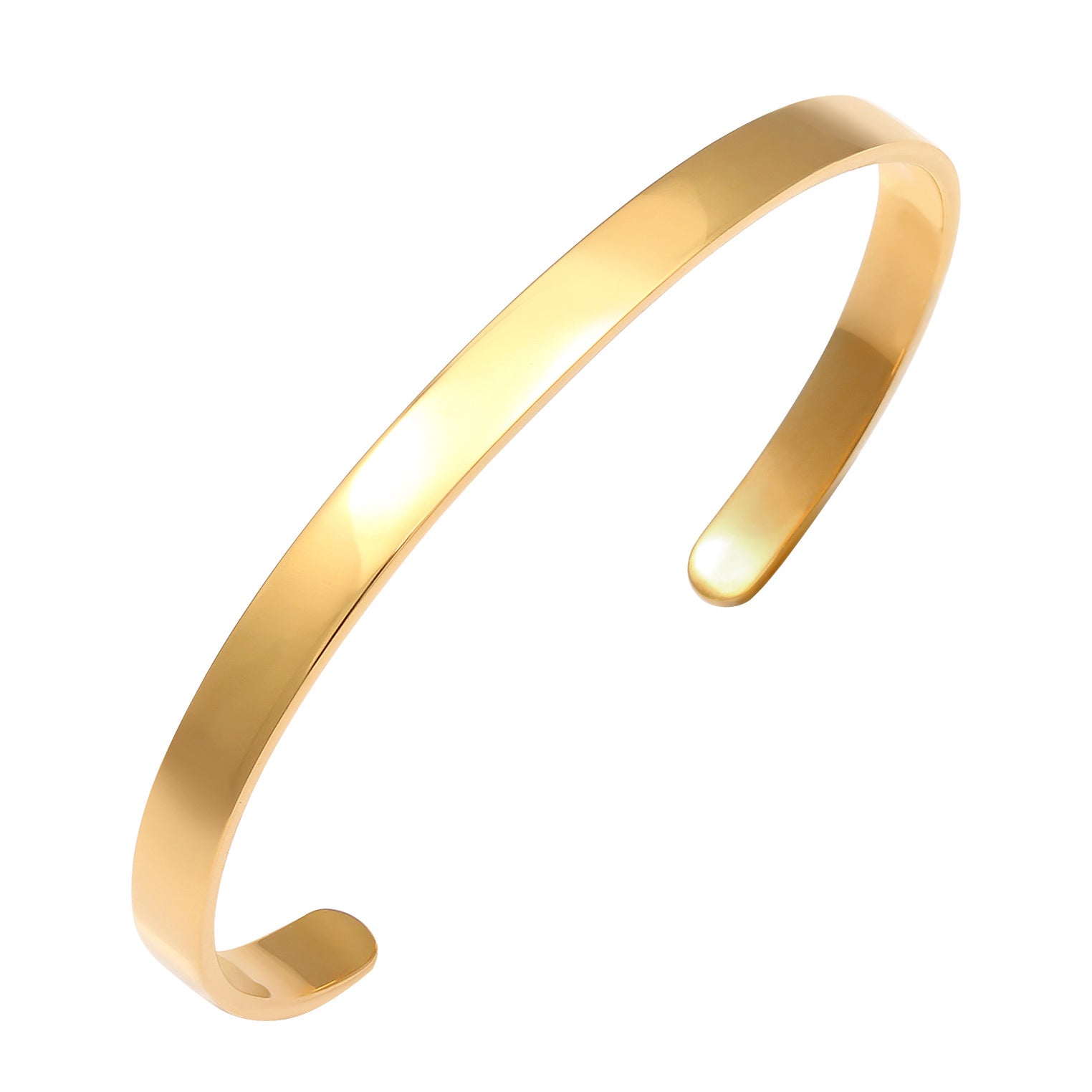 Gold - Elli PREMIUM | Armreif Basic | 925 Sterling Silber vergoldet