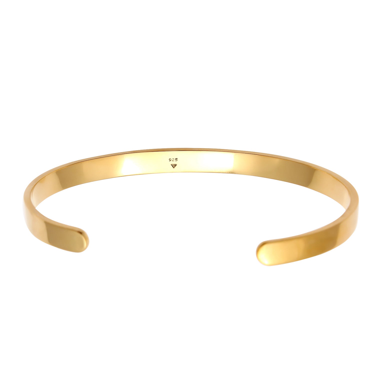 Gold - Elli PREMIUM | Armreif Basic | 925 Sterling Silber vergoldet