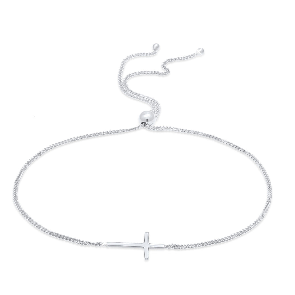 Silber - Elli | Armband Kreuz | 925er Sterling Silber