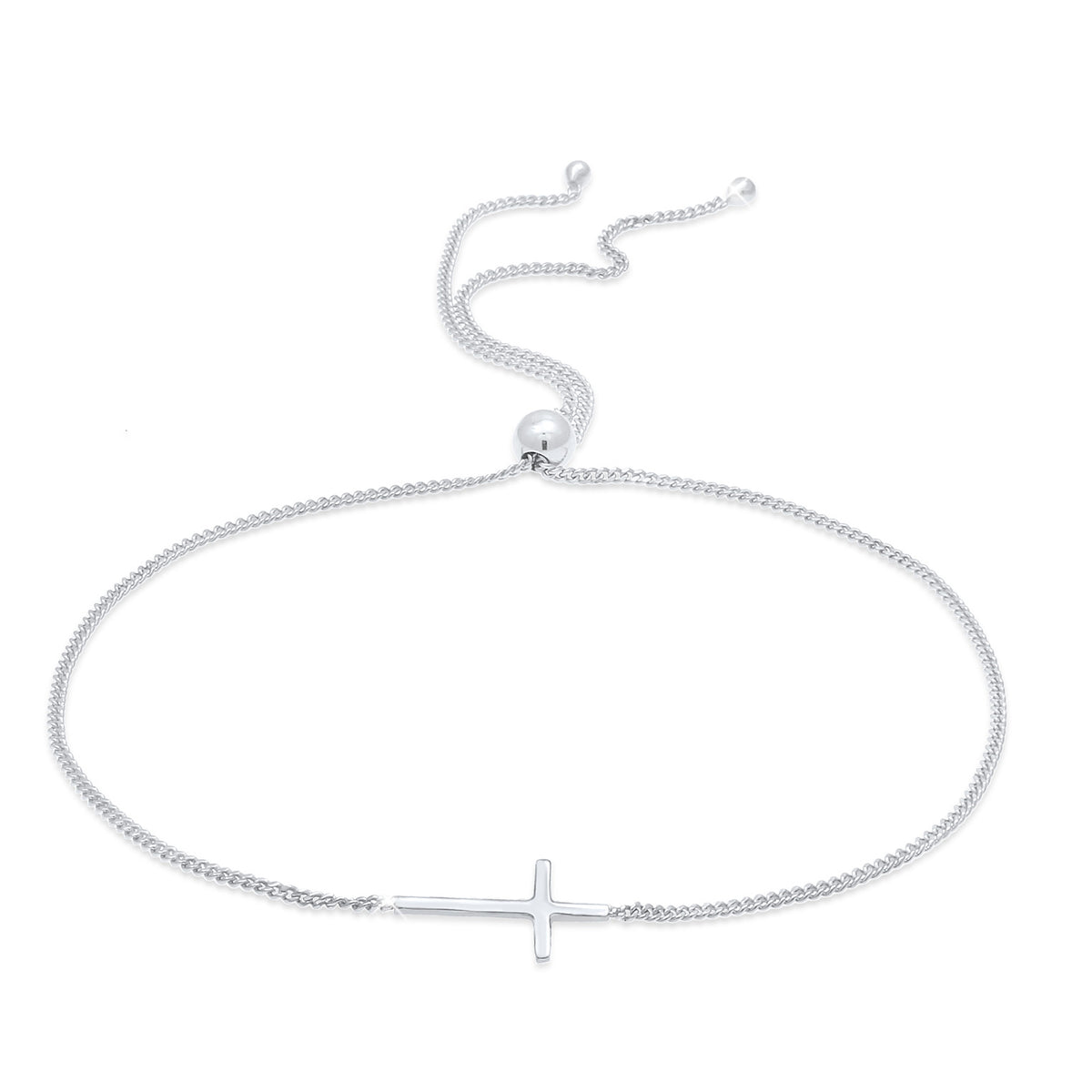 Silber - Elli | Armband Kreuz | 925er Sterling Silber
