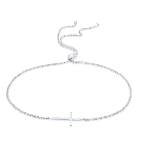 Silber - Elli | Armband Kreuz | 925er Sterling Silber