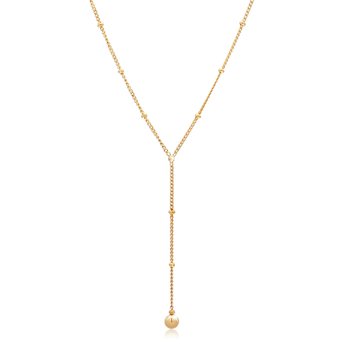 Gold - Elli | Kugel-Choker Kugel | 925 Sterling Silber vergoldet
