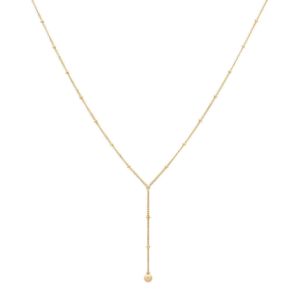 Gold - Elli | Kugel-Choker Kugel | 925 Sterling Silber vergoldet