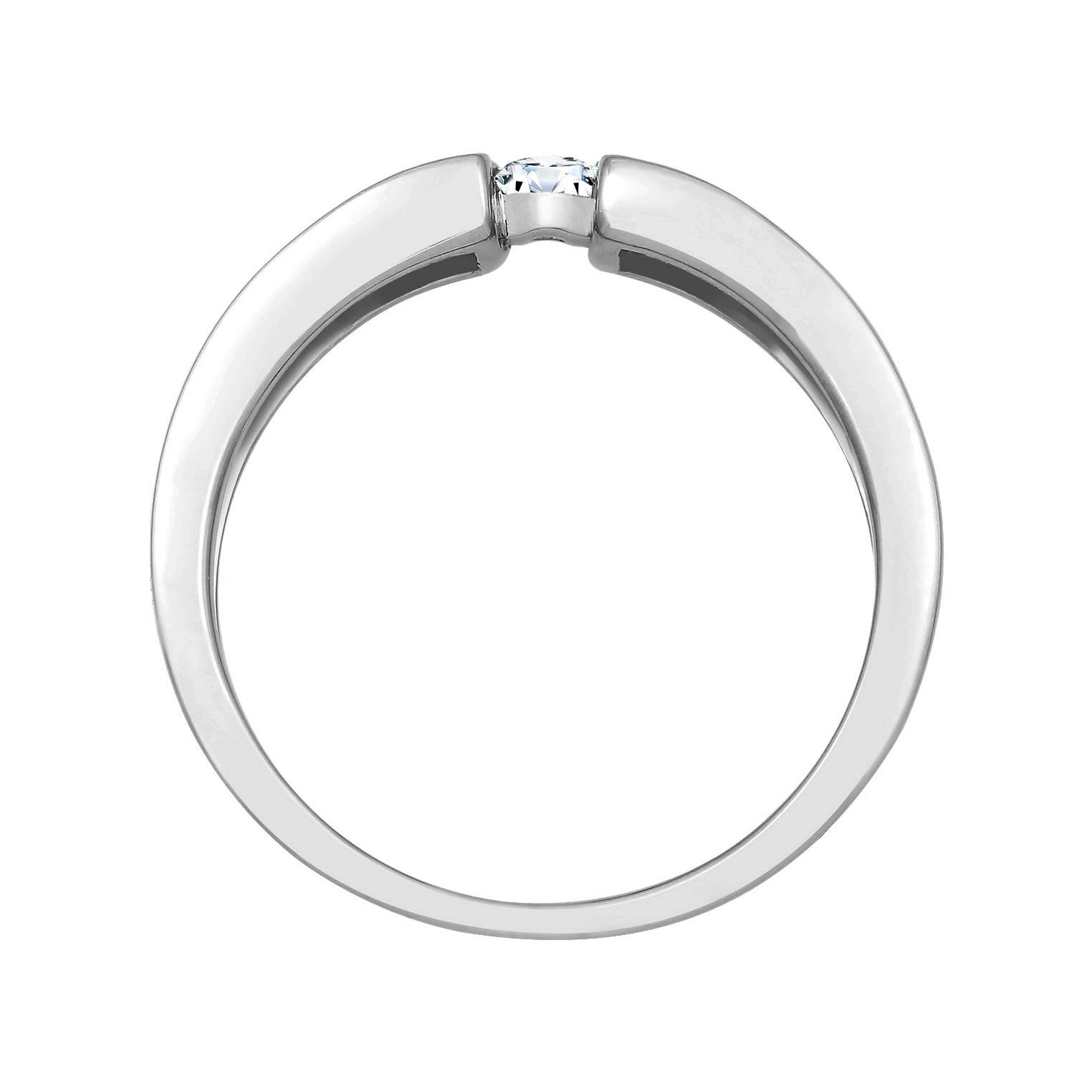 Weiß - Elli DIAMONDS | Verlobungsring | Diamant ( Weiß, 0,14 ct ) | 585 Weißgold