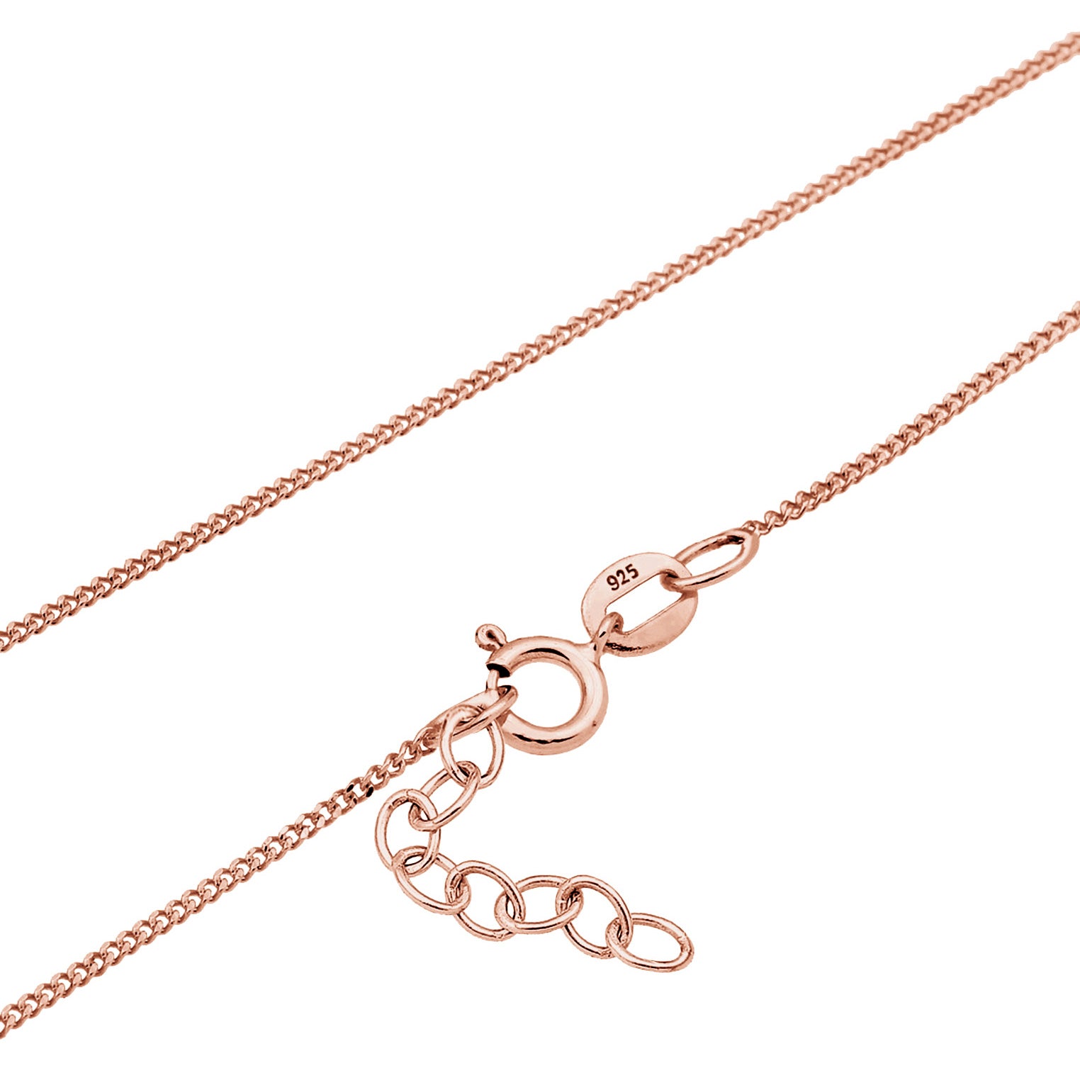 Roségold - Elli | Halskette Blume | Kristall (Weiß) | 925 Sterling Silber Rosegold