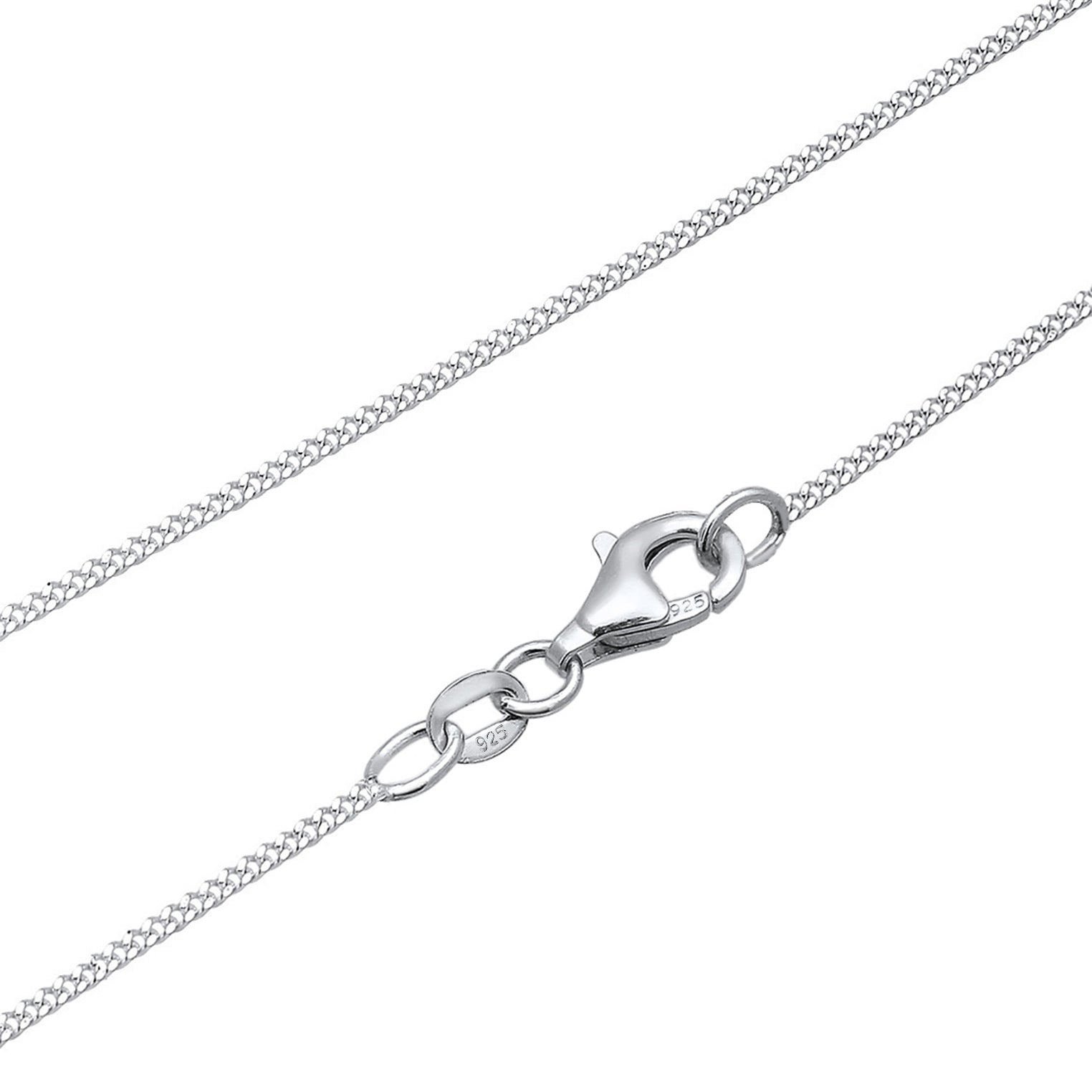 Silber - Elli | Halskette Kreuz | Kristall (Weiß) | 925er Sterling Silber