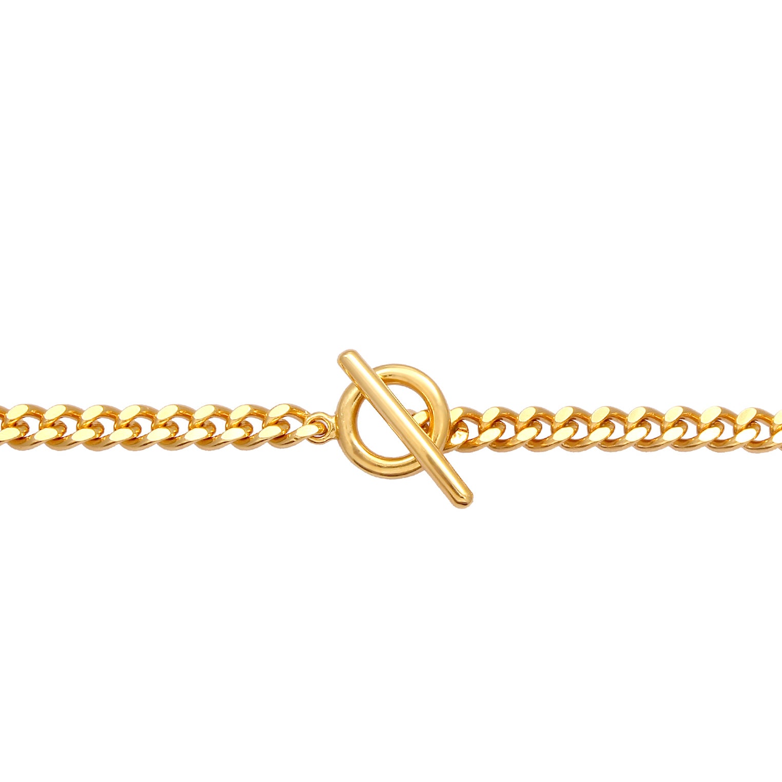 Gold - Elli | Choker T-Bar | 925 Sterling Silber vergoldet