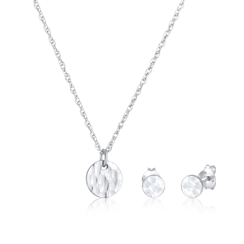 Silber - Elli | Schmuckset  Geo | 925er Sterling Silber