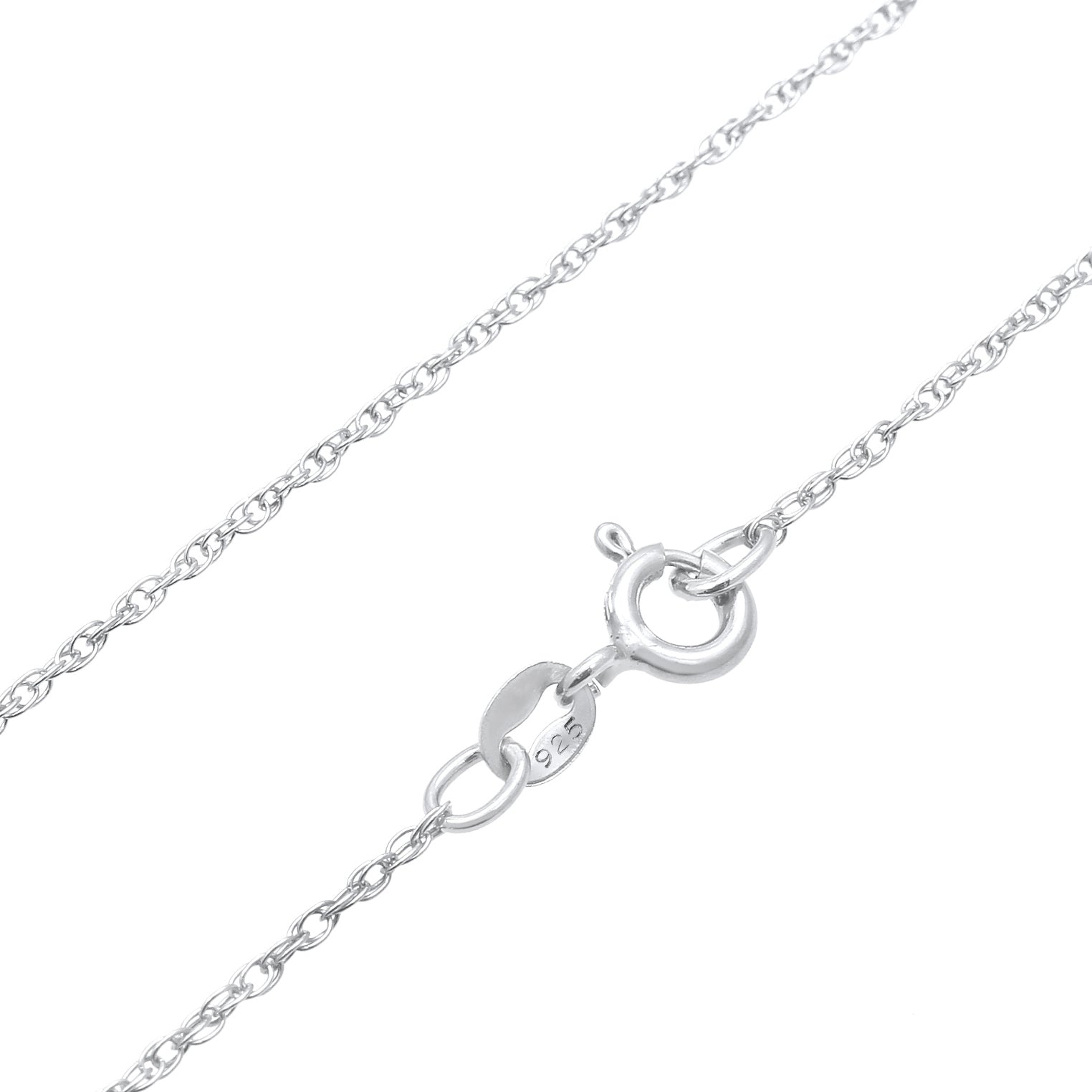 Silber - Elli | Halskette Kreis Gedreht | 925 Sterling Silber