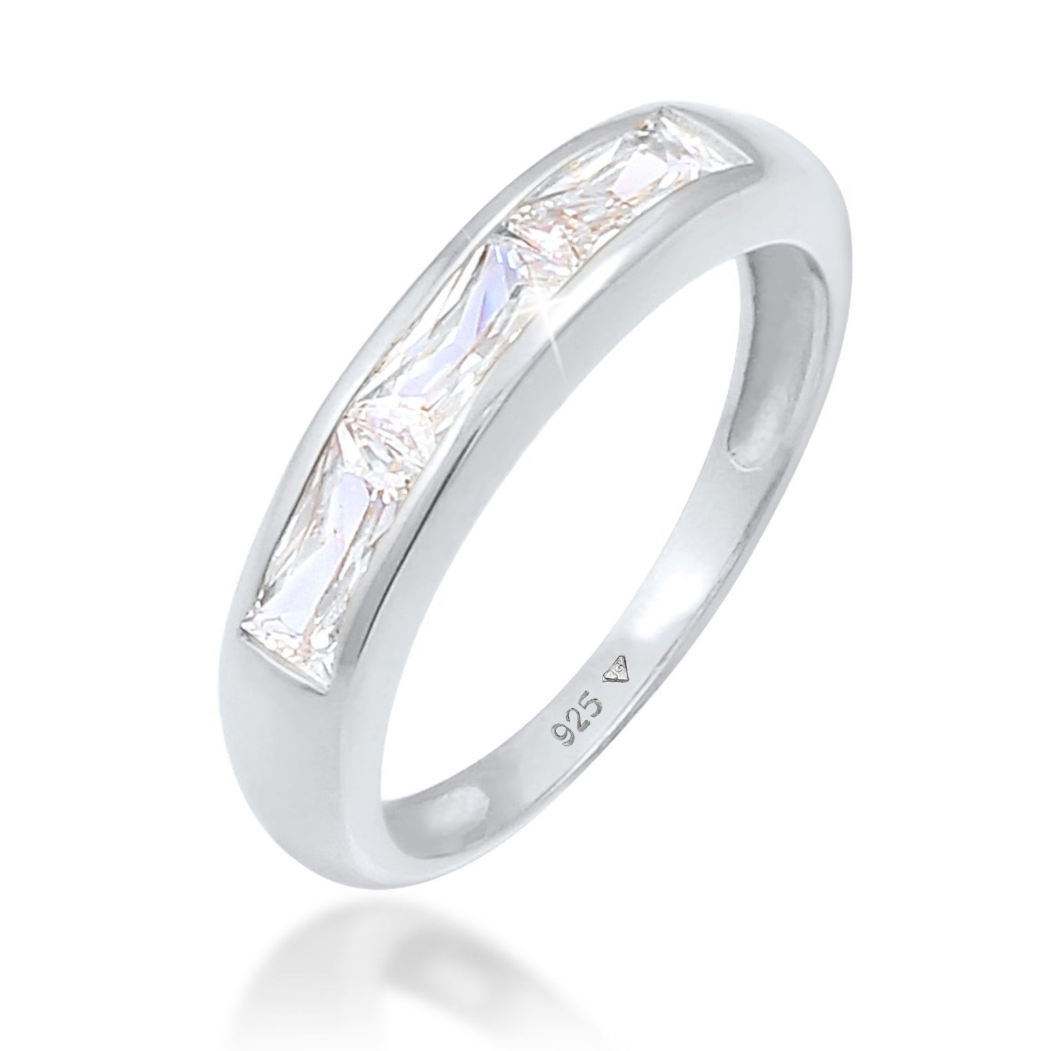 Silber - Elli | Ring | Zirkonia ( Weiß ) | 925er Sterling Silber