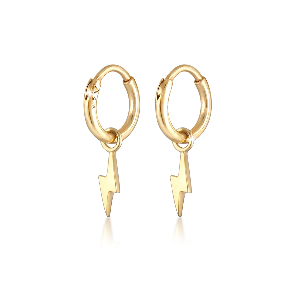 Gold - Elli | Ohrhänger Blitz | 925 Sterling Silber vergoldet