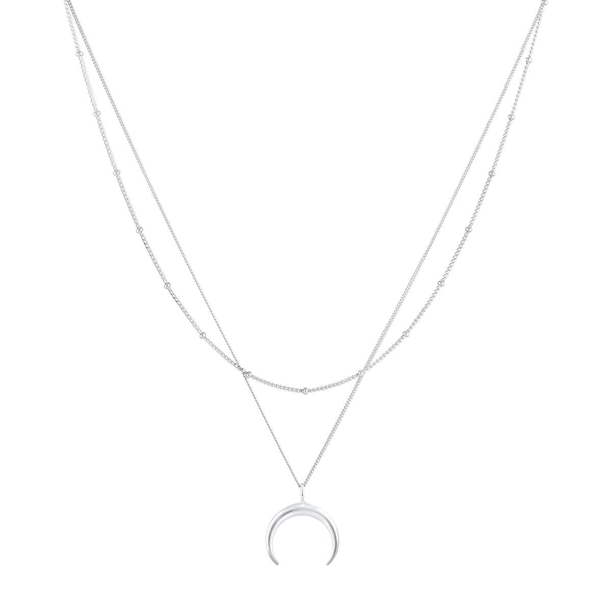 Silber - Elli | Layer-Halskette Astro | 925er Sterling Silber