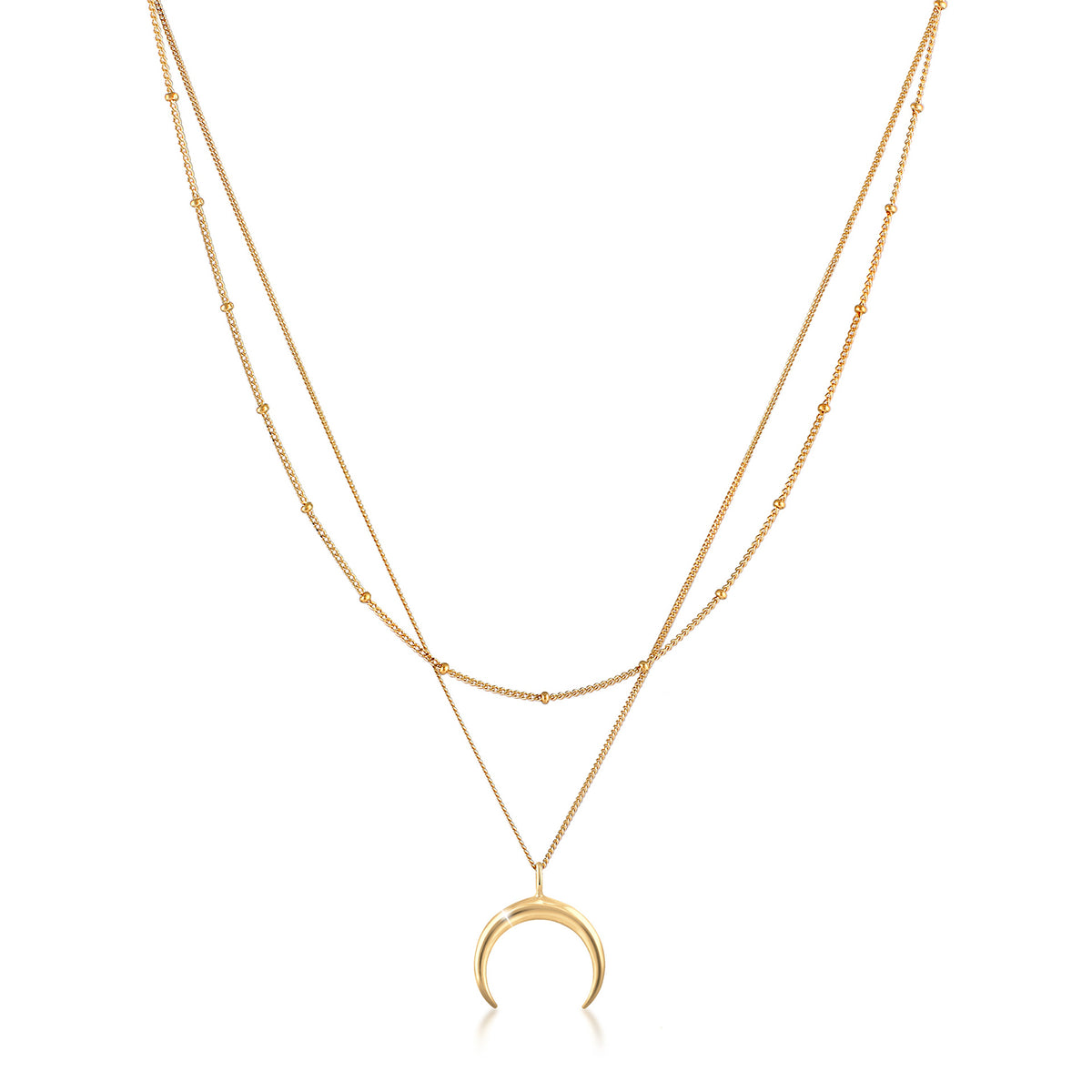 Gold - Elli | Layer-Halskette Astro | 925 Sterling Silber vergoldet