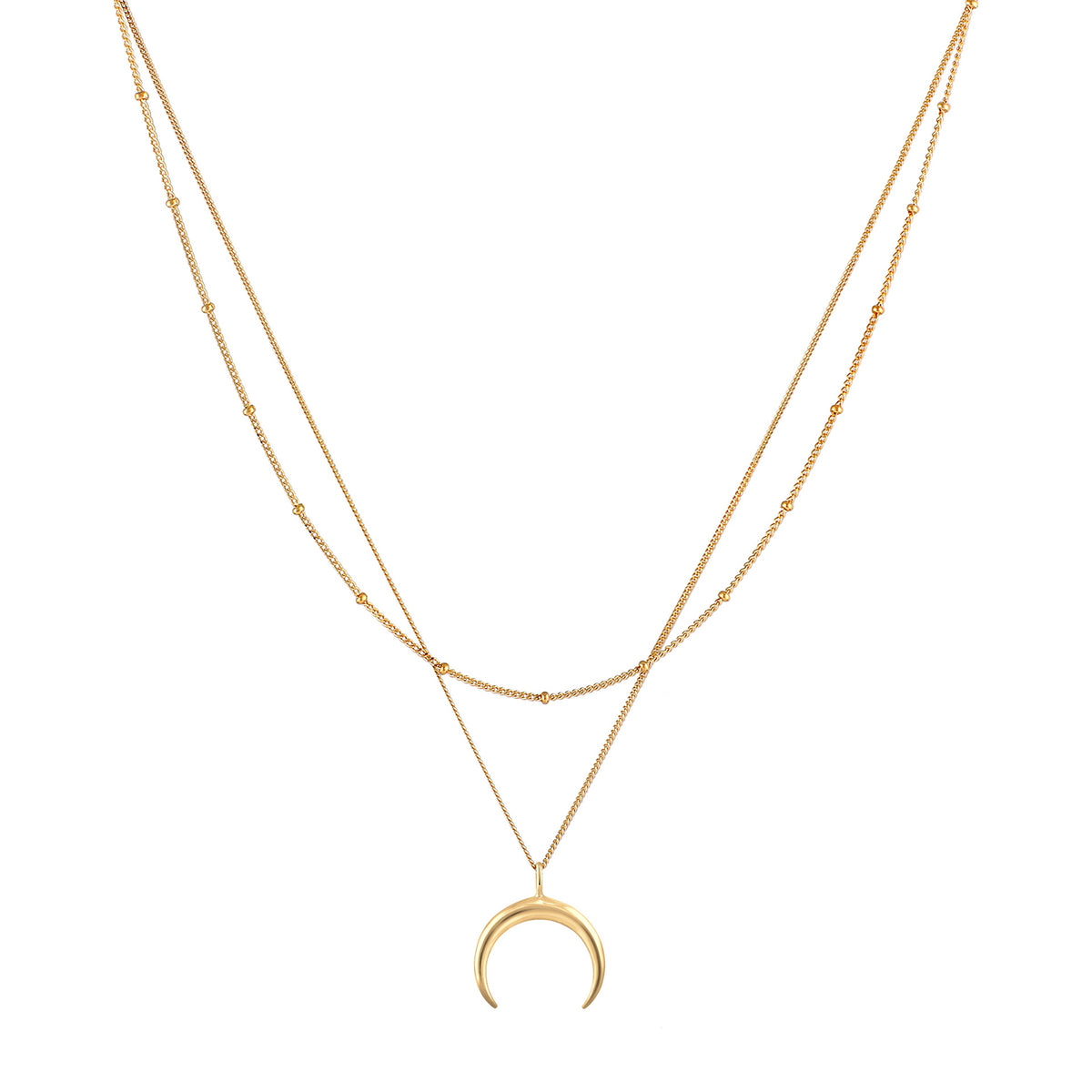 Gold - Elli | Layer-Halskette Astro | 925 Sterling Silber vergoldet