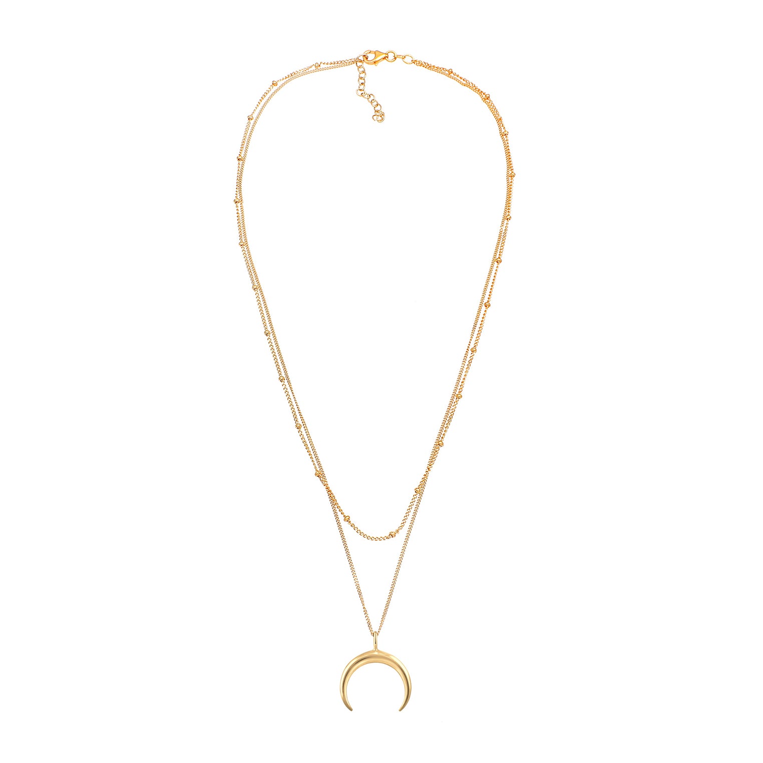 Gold - Elli | Layer-Halskette Astro | 925 Sterling Silber vergoldet