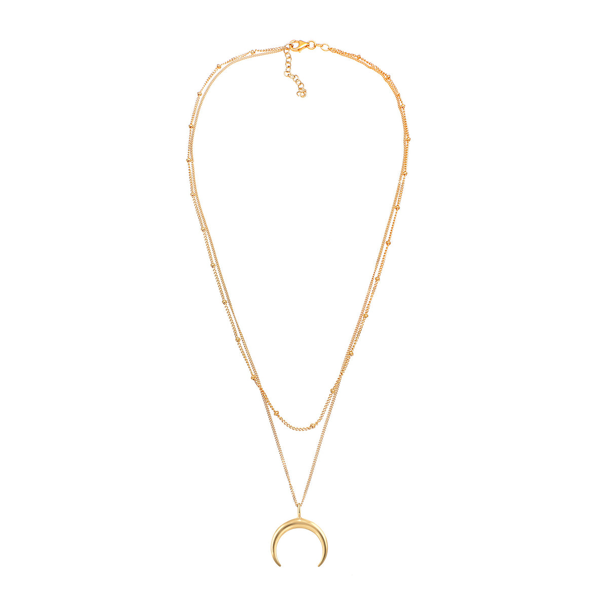 Gold - Elli | Layer-Halskette Astro | 925 Sterling Silber vergoldet