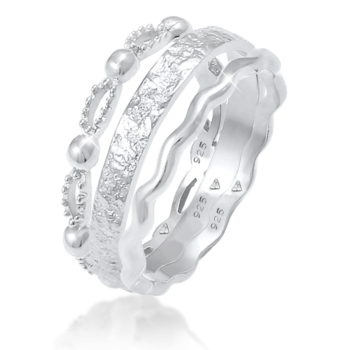 Silber - Elli | Bandring | 925er Sterling Silber