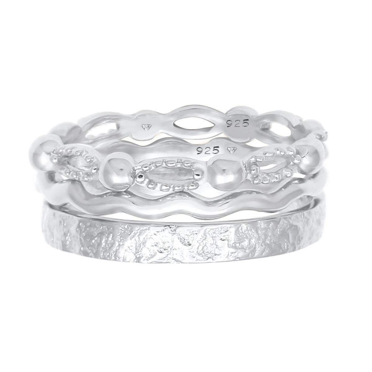 Silber - Elli | Bandring | 925er Sterling Silber