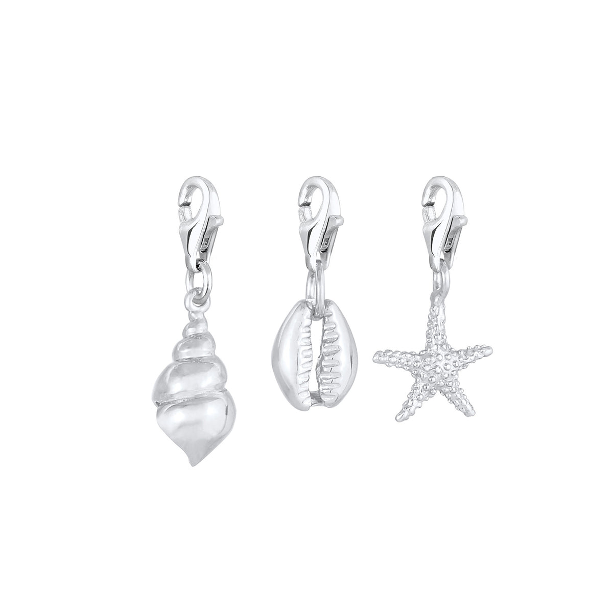 Silber - Nenalina | Charm Muschel | 925er Sterling Silber