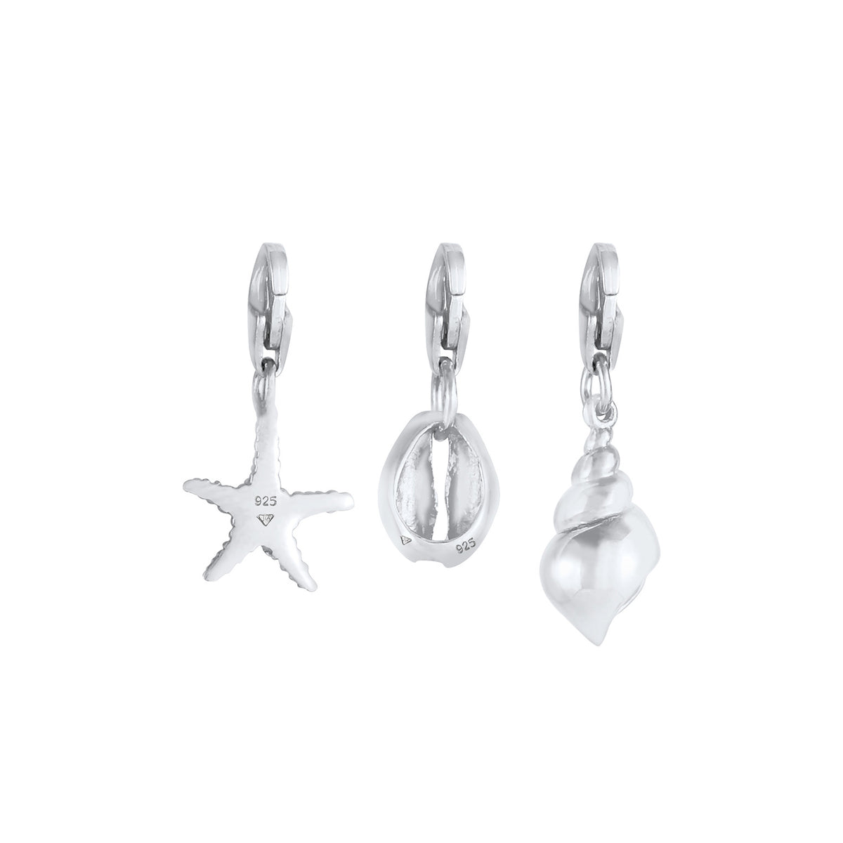 Silber - Nenalina | Charm Muschel | 925er Sterling Silber