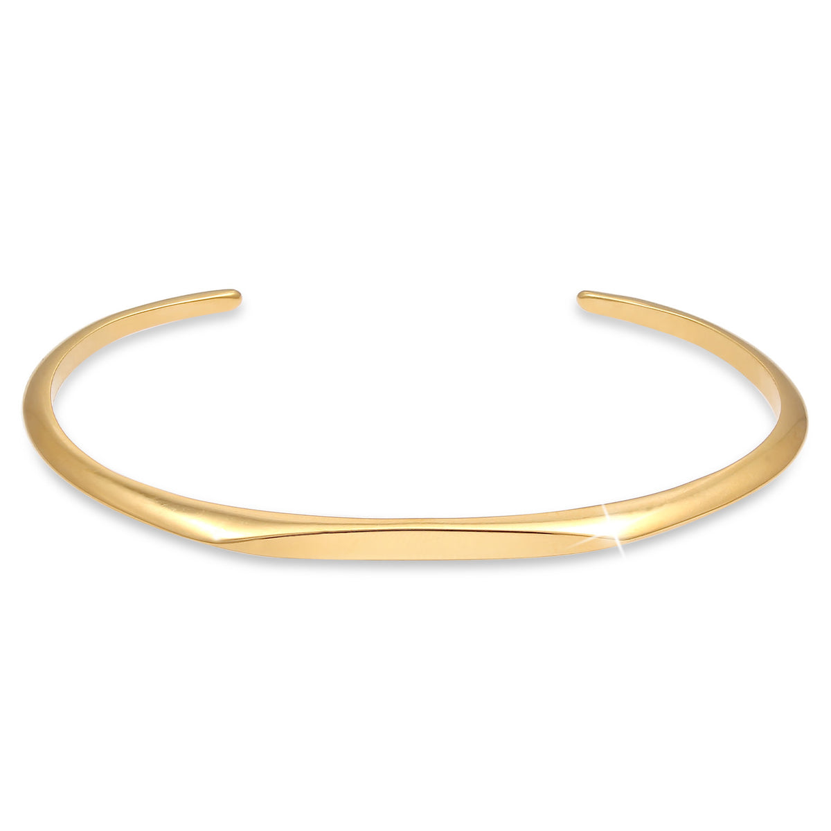 Gold - Elli PREMIUM | Armreif Geo | 925 Sterling Silber vergoldet