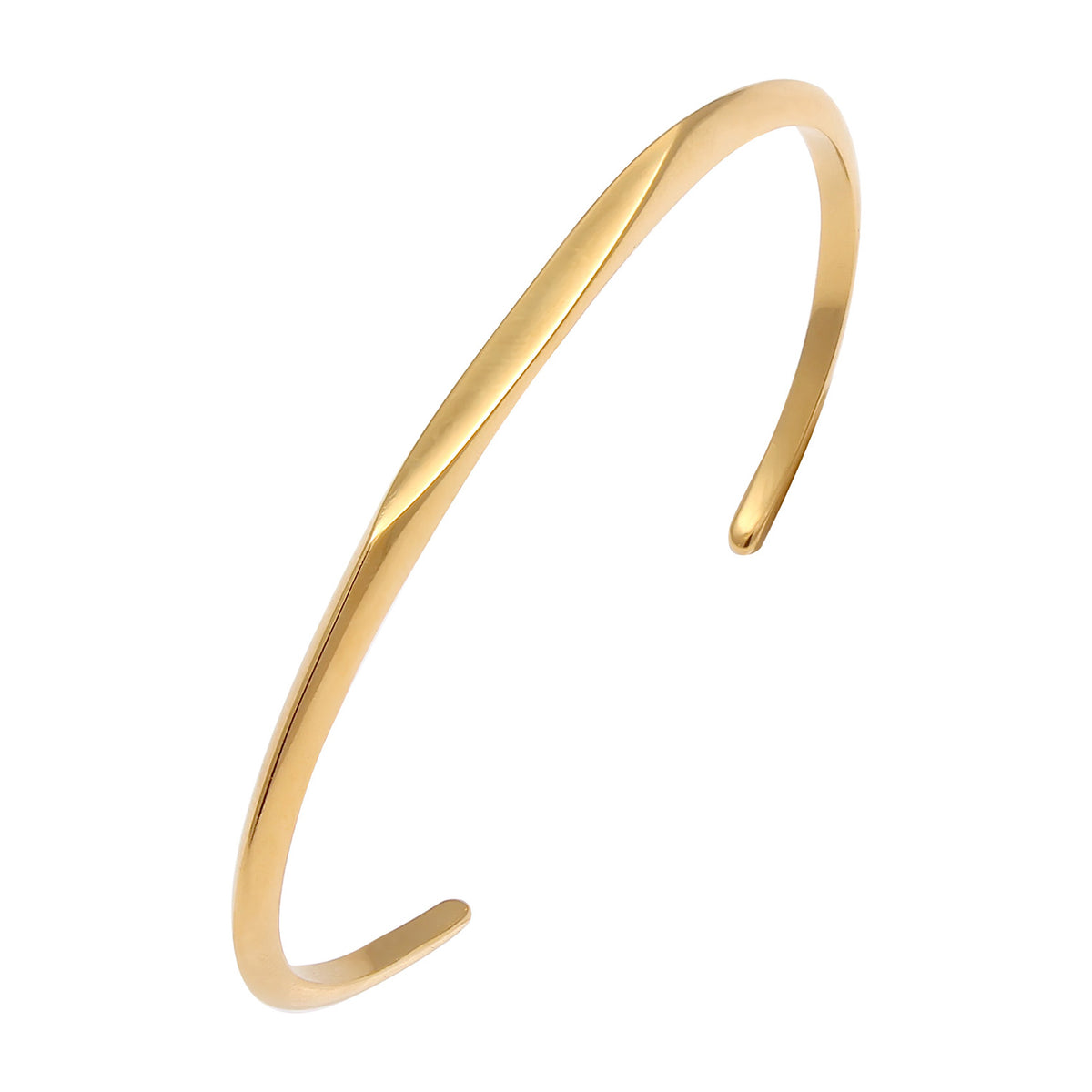 Gold - Elli PREMIUM | Armreif Geo | 925 Sterling Silber vergoldet