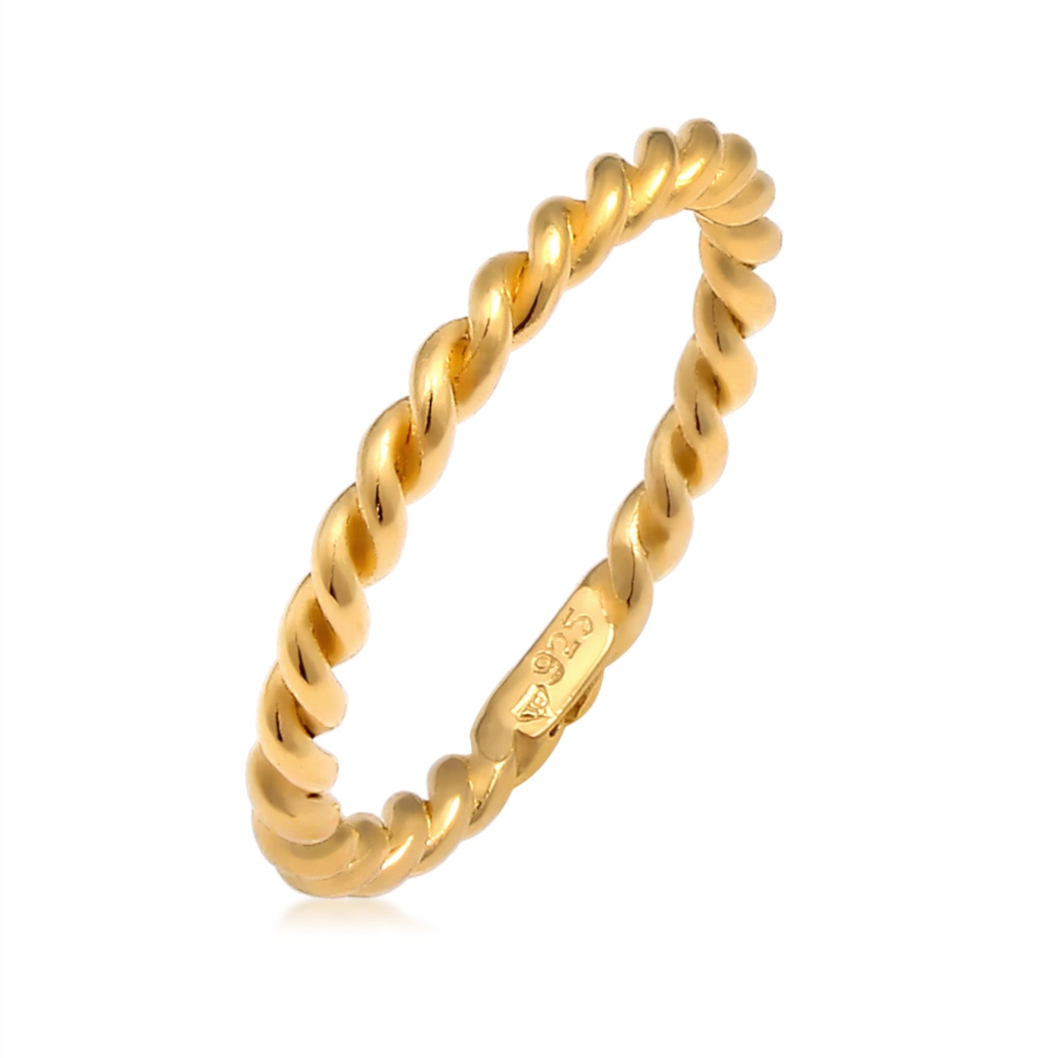 Gold - Nenalina | Ring Twisted | 925 Sterling Silber vergoldet