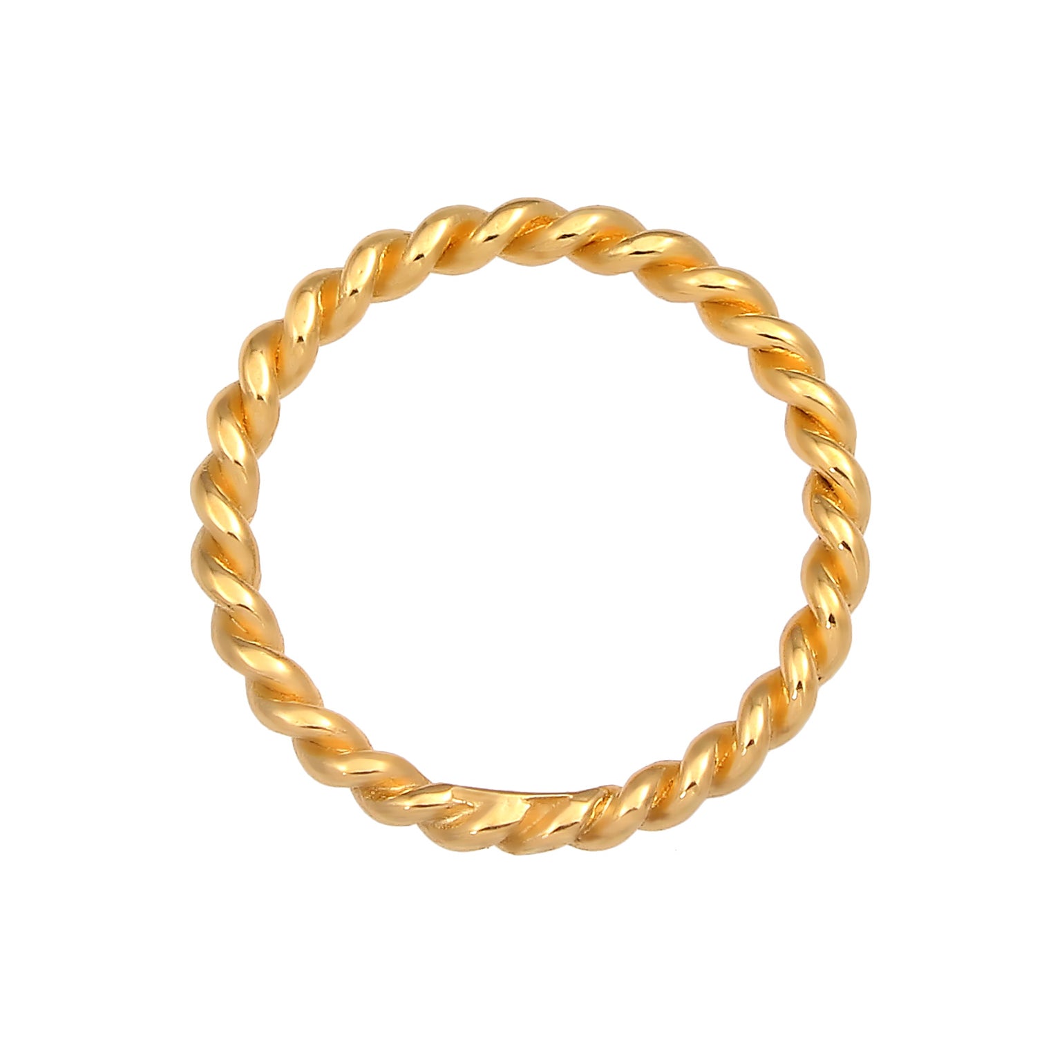 Gold - Nenalina | Ring Twisted | 925 Sterling Silber vergoldet