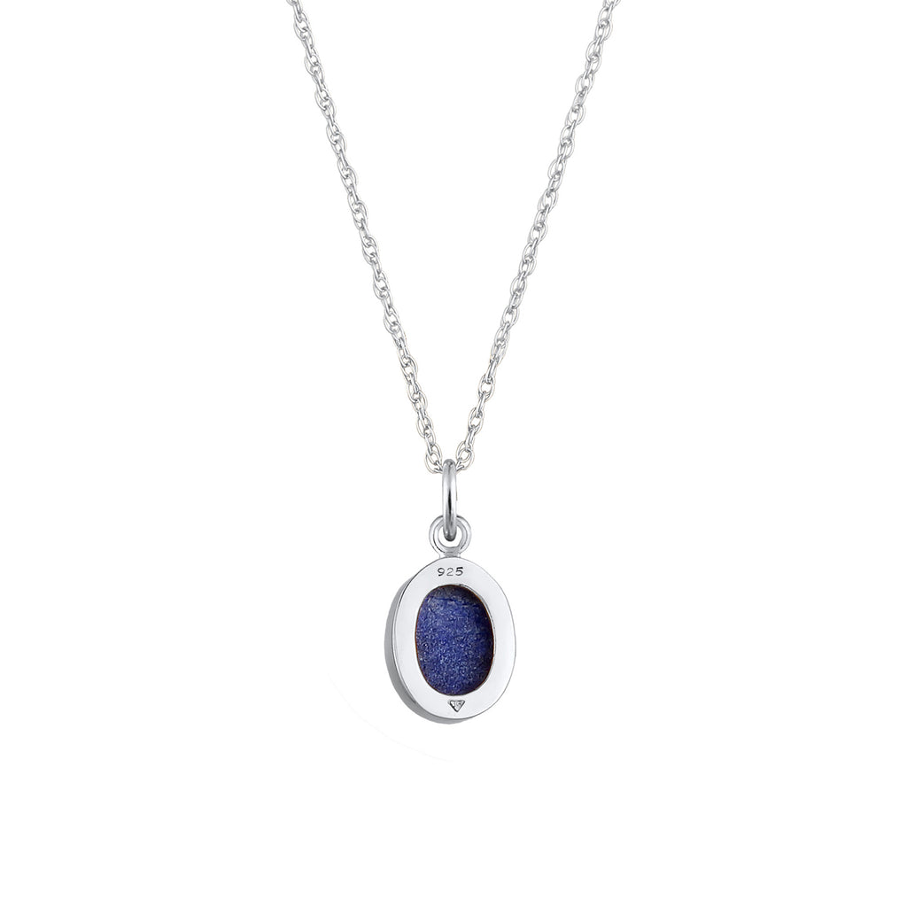 Silber - Elli | Halskette | Lapis Lazuli (Blau) | 925er Sterling Silber