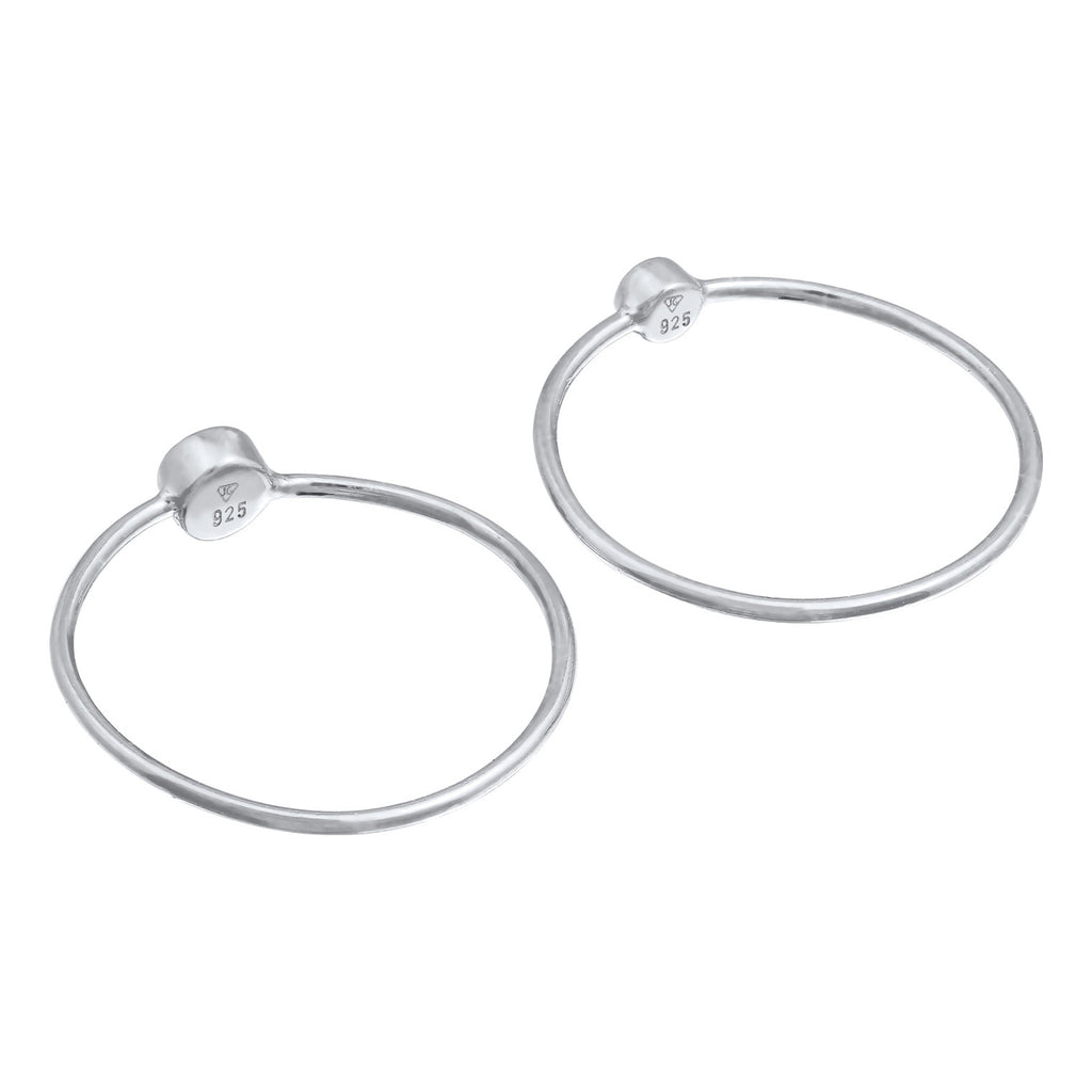 Silber - Elli | Solitär-Ring | Kristall ( Schwarz ) | 925er Sterling Silber