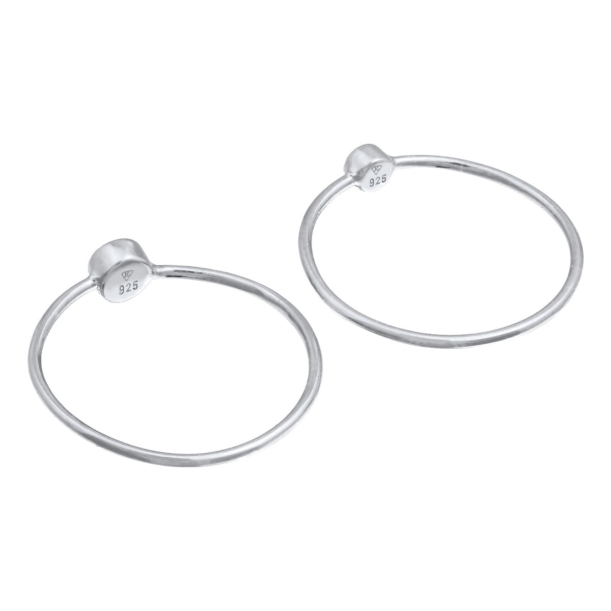 Silber - Elli | Solitär-Ring | Kristall ( Schwarz ) | 925er Sterling Silber