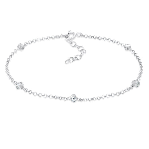 Silber - Elli | Armband | Mit Kristallen von Swarovski® (Weiß) | 925er Sterling Silber