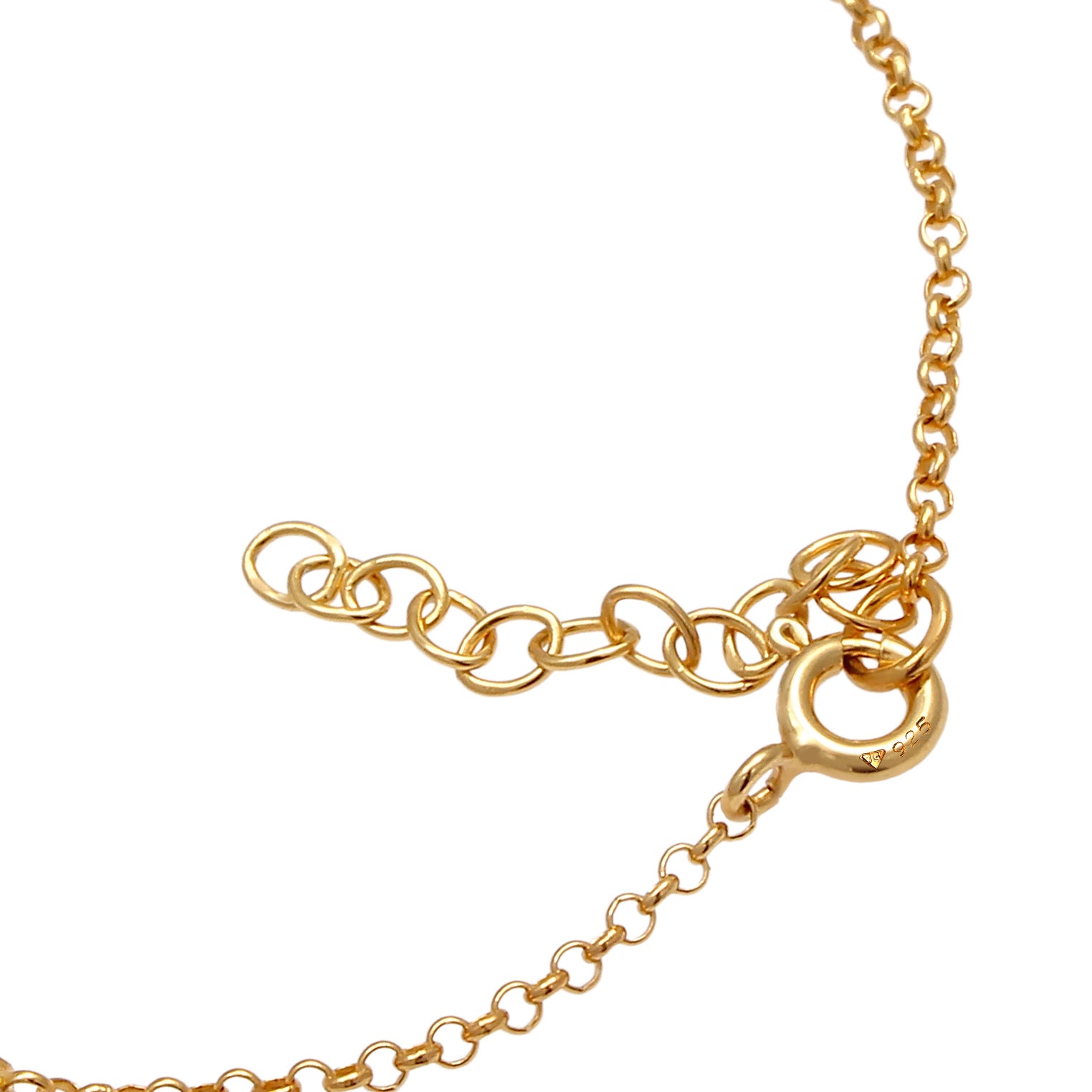 Gold - Elli | Armband | Mit Kristallen von Swarovski® (Weiß) | 925 Sterling Silber vergoldet