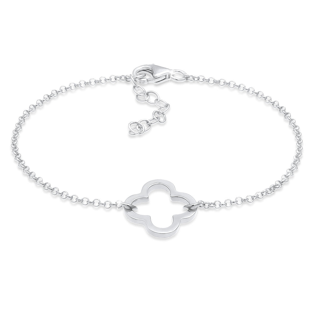 Silber - Elli | Armband Kleeblatt | 925er Sterling Silber